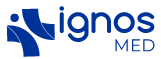 Ignos Med Home. Logo flat azul