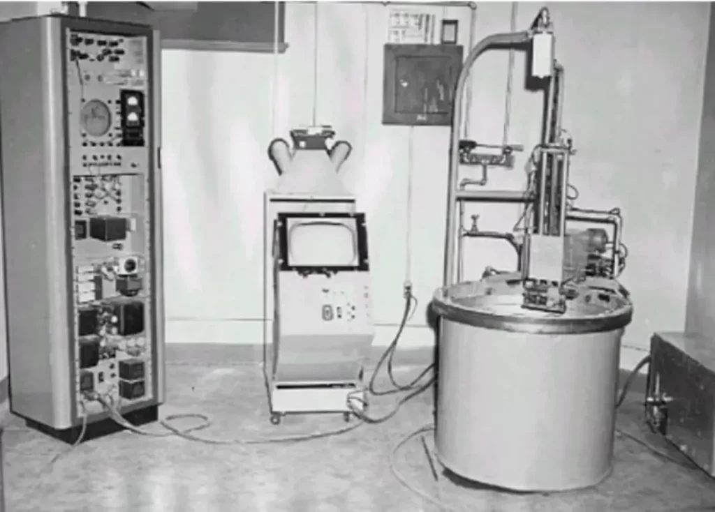 Imagem dos primeiros transdutores linear